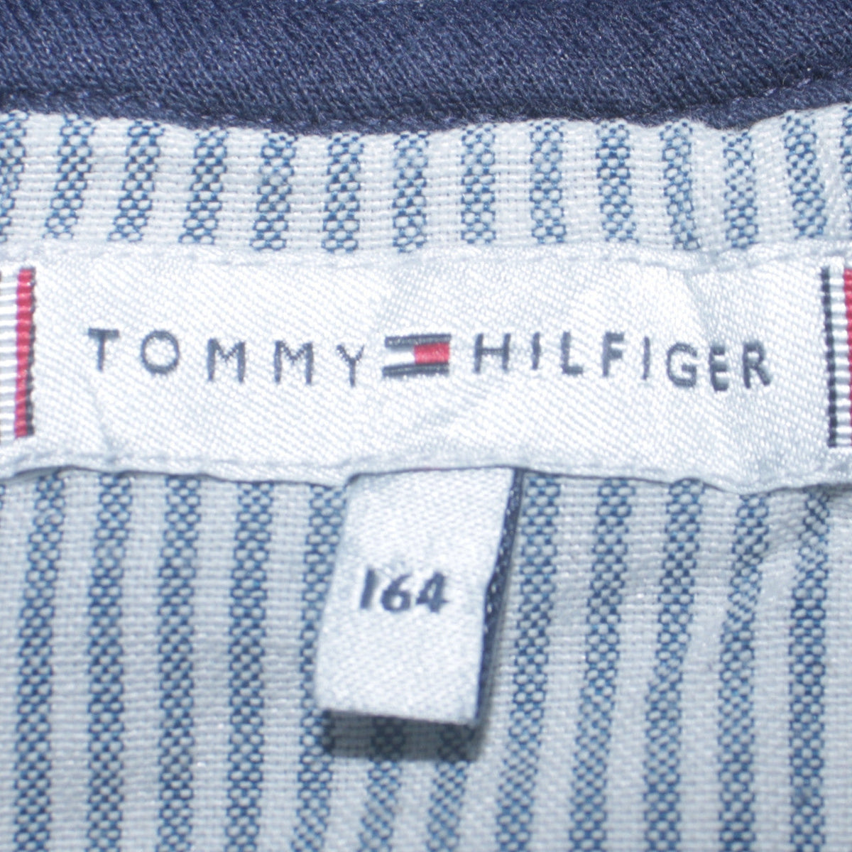 Tommy Hilfiger Boys Navy Blue Pullover Hoodie 164 Cotton Logo Design