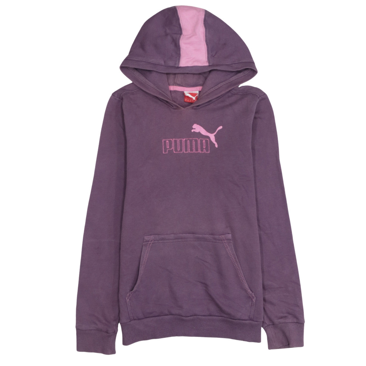 Puma Girls Purple Pullover Hoodie 14 Years Logo Sportswear