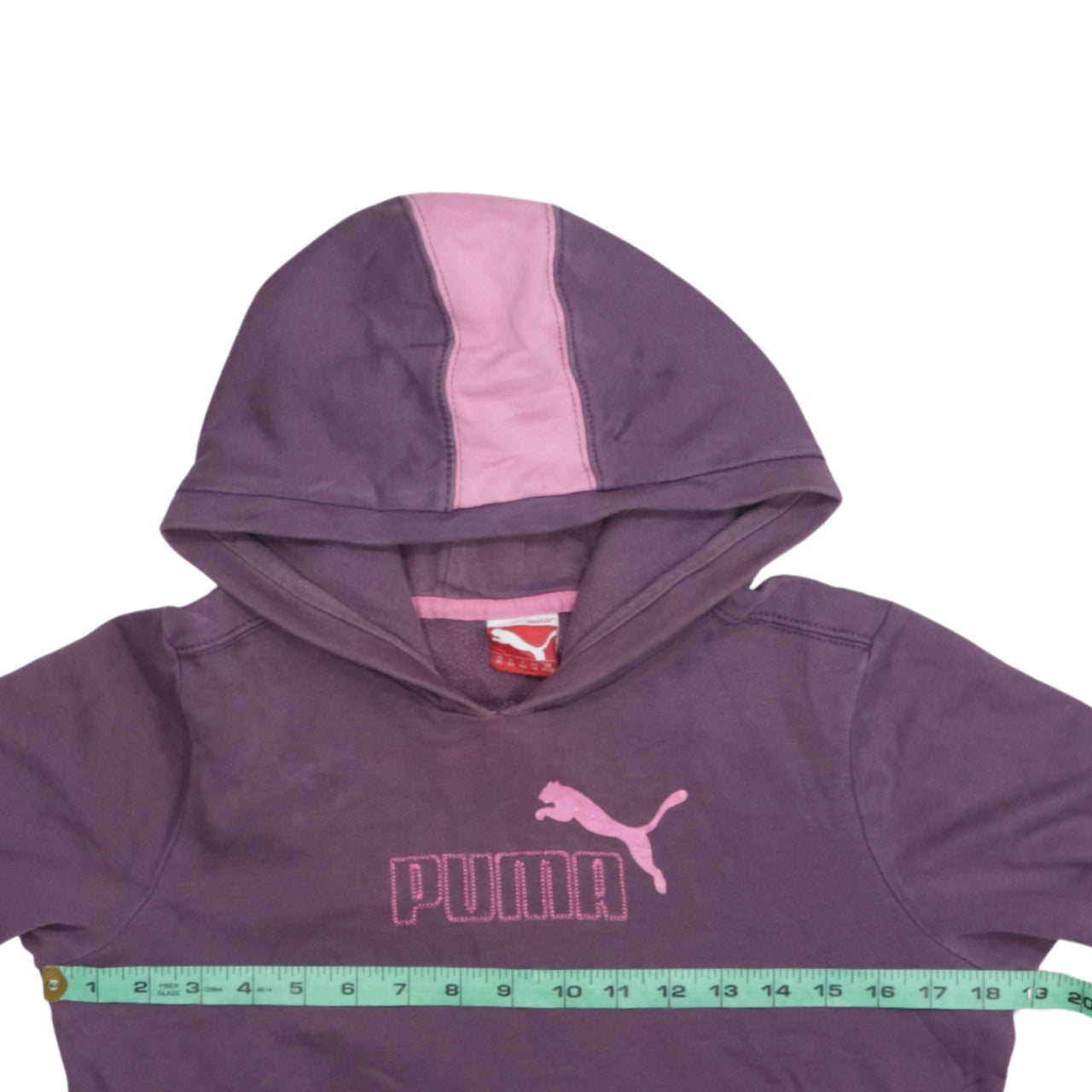 Puma Girls Purple Pullover Hoodie 14 Years Logo Sportswear
