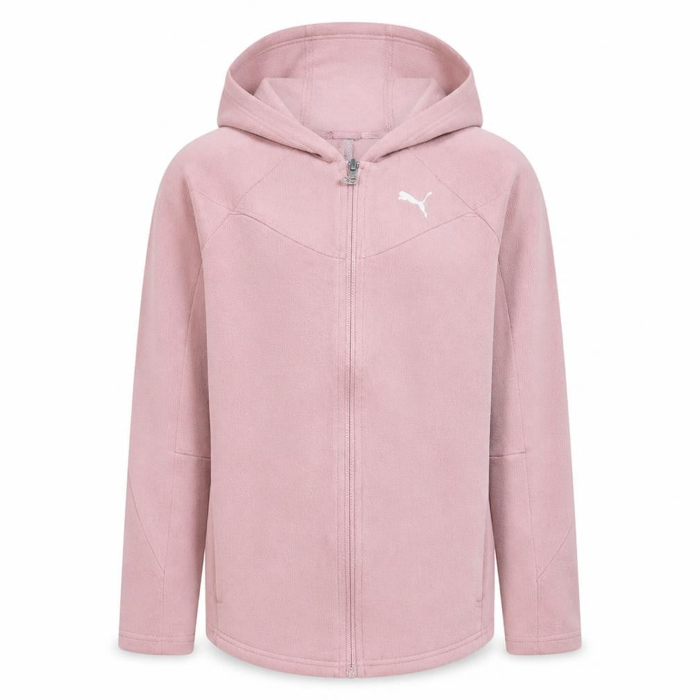 Puma Girls Pink Full Zip Fleece Hoodie 13-14 Years Hooded Sports Top