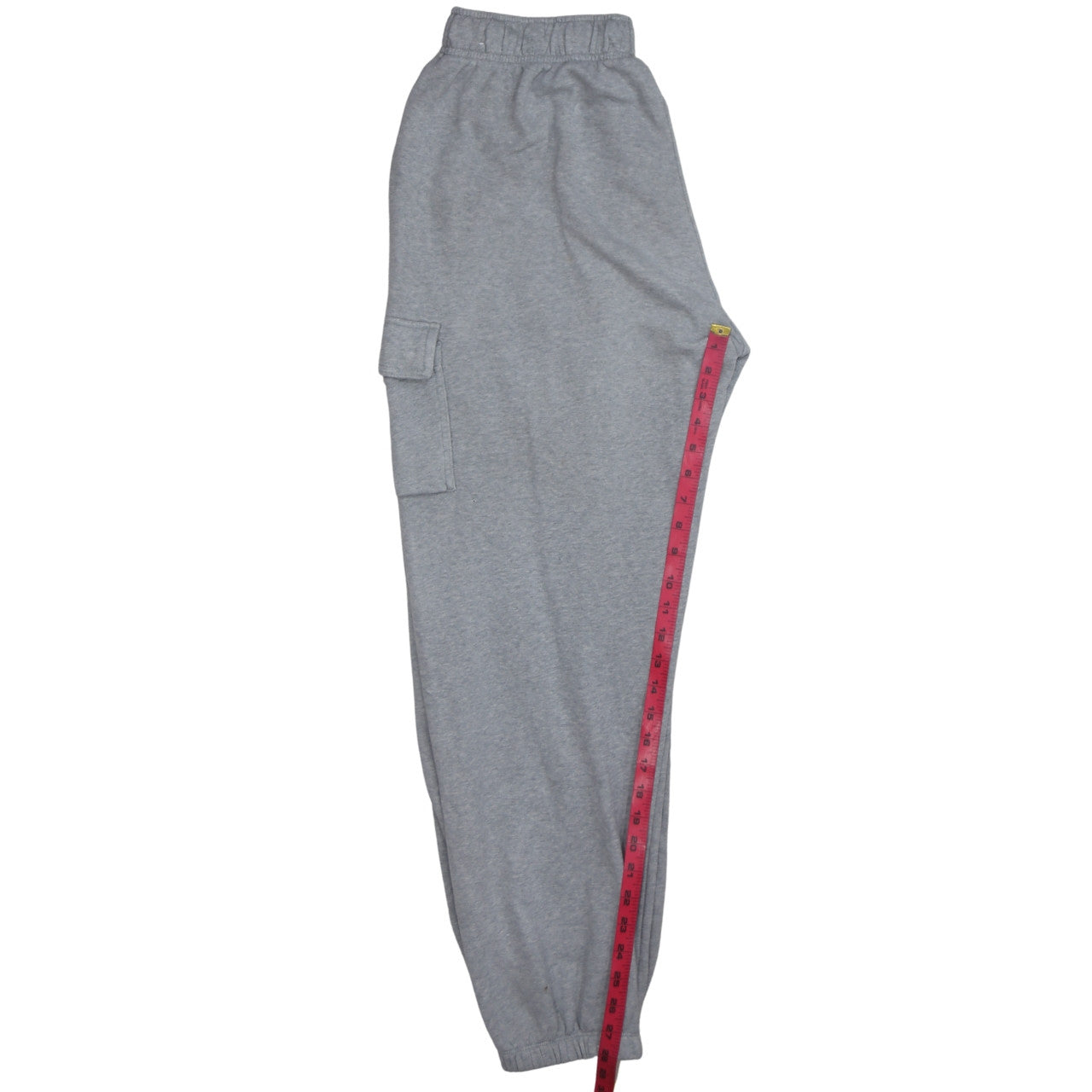 Nike Men's Grey Cargo Fleece Jogger Trousers Size M