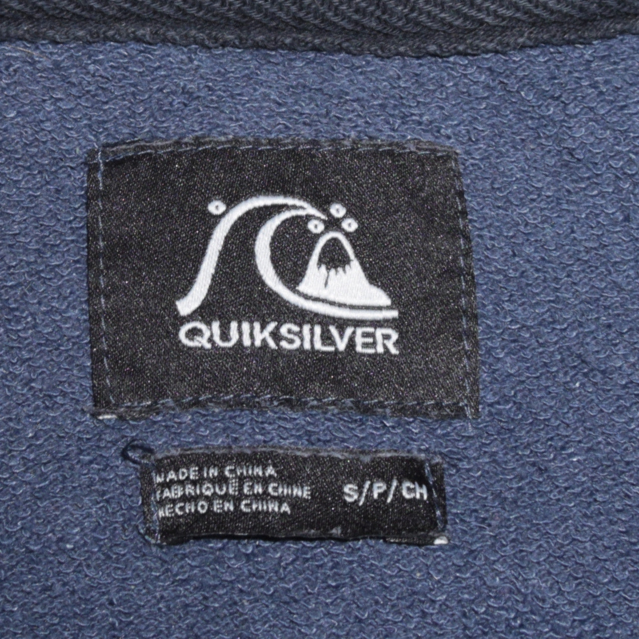 Quiksilver Men's Blue Graphic Crew Neck Pullover Sweatshirt Size S