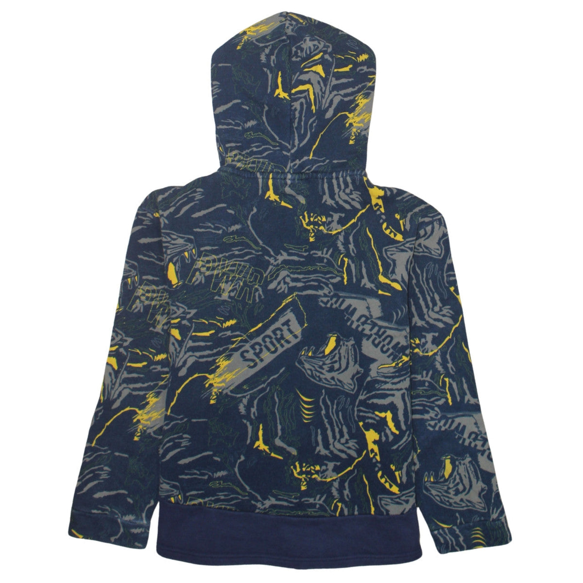 Puma Boys Blue Grey Full Zip Hoodie Size 12-13 Years Graphic Print