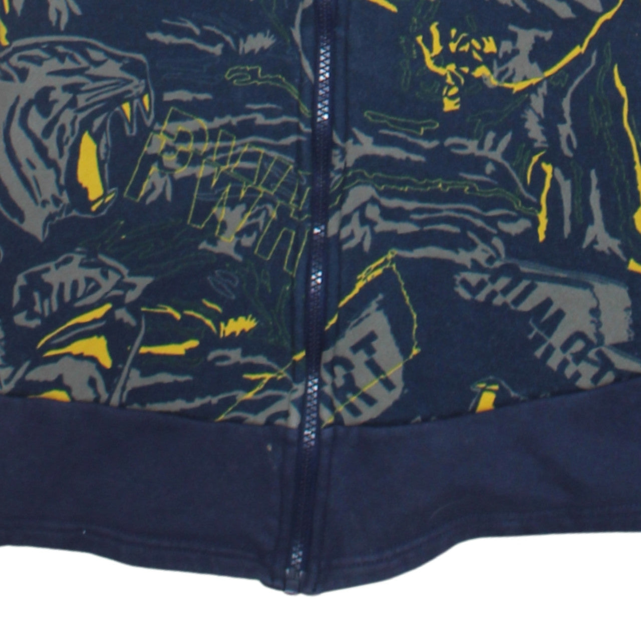 Puma Boys Blue Grey Full Zip Hoodie Size 12-13 Years Graphic Print