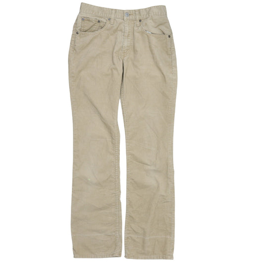 Levi Strauss & Co. Men's Beige Corduroy Chino Trousers 29x32 Regular Fit