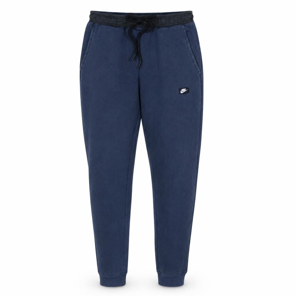 Nike Mens Blue Jogger Sweatpants Regular Fit Fleece Trousers M
