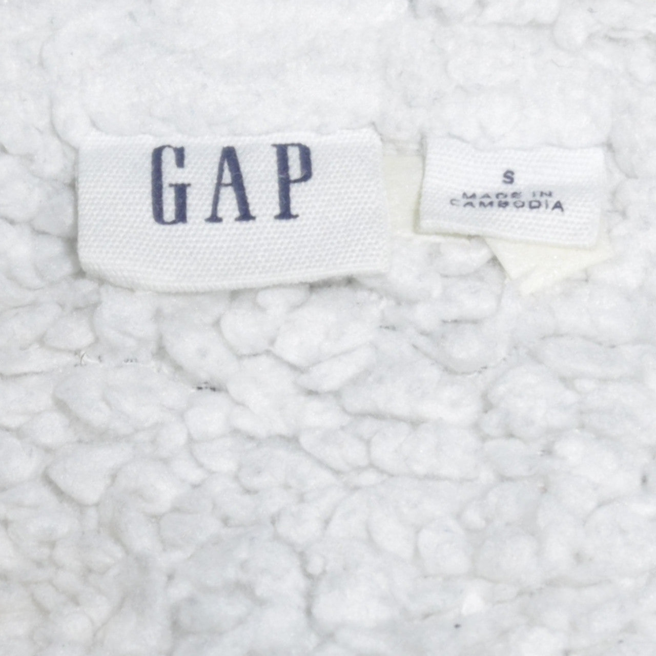GAP Womens Blue Full Zip Hooded Sweatshirt Size S Sherpa Lined