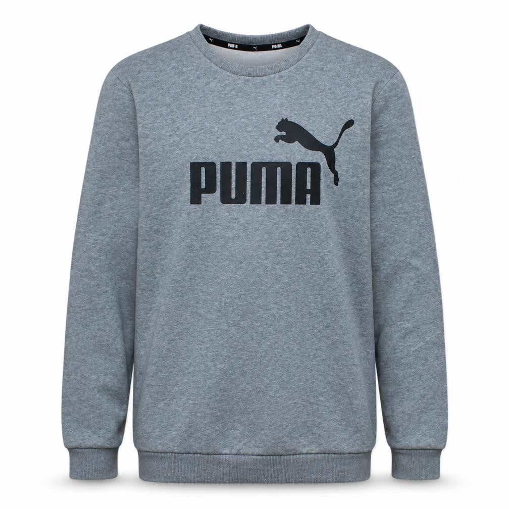 Puma Men's Grey Crew Neck Pullover Sweatshirt Size S