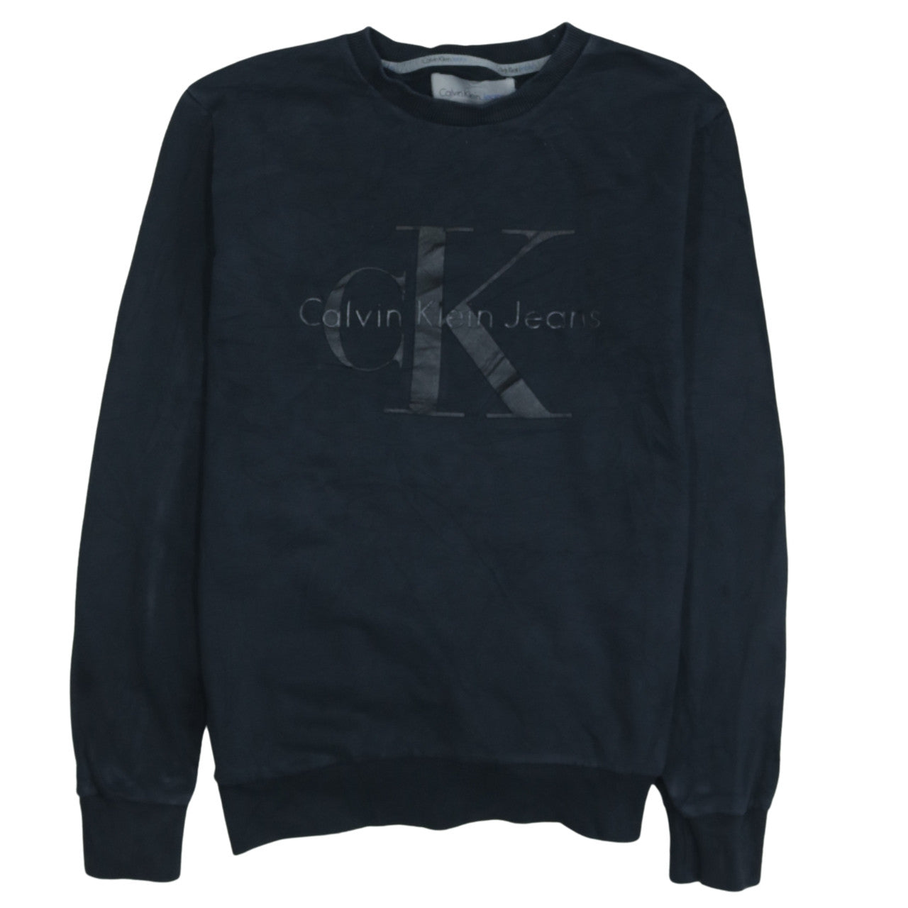 Calvin Klein Jeans Men's Black Small Crew Neck Sweatshirt