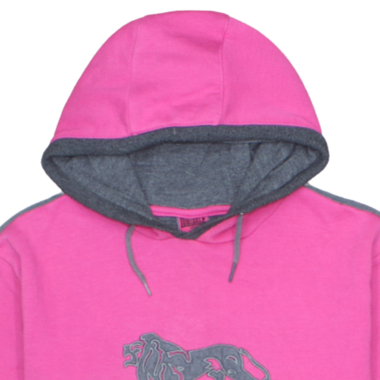 Lonsdale Women Pink Pullover Hoodie Size 14 Logo Sportswear