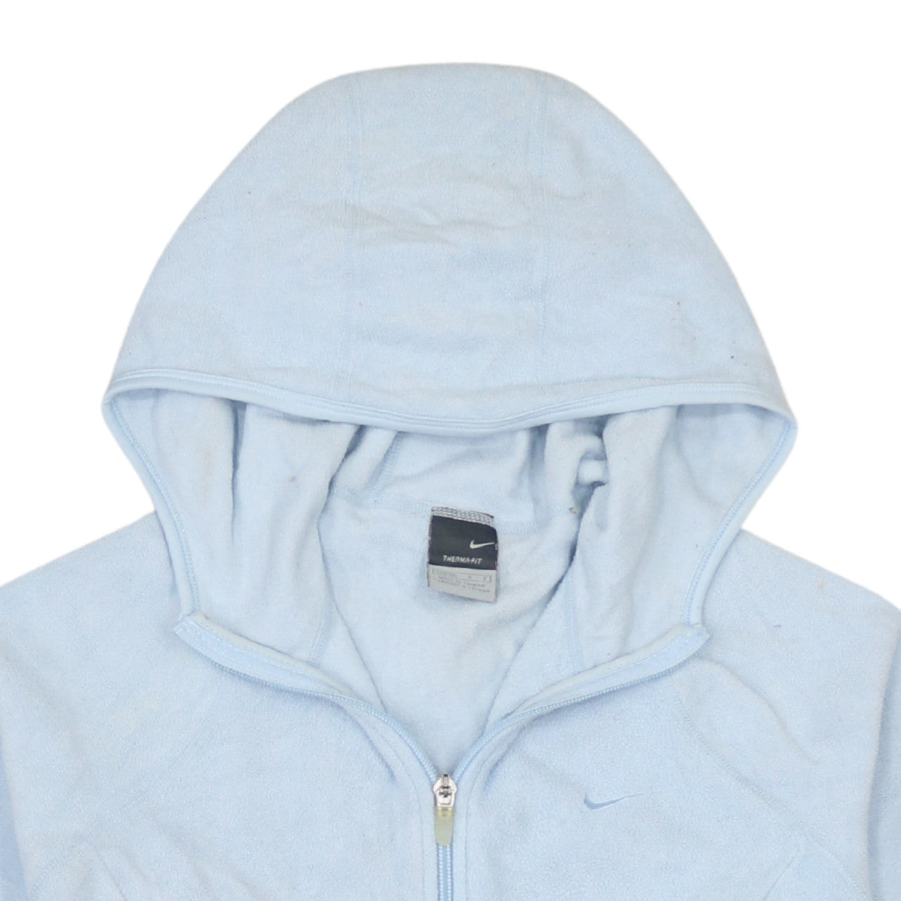 Nike Women's Blue Therma-Fit Fleece Hoodie Jacket Size 10