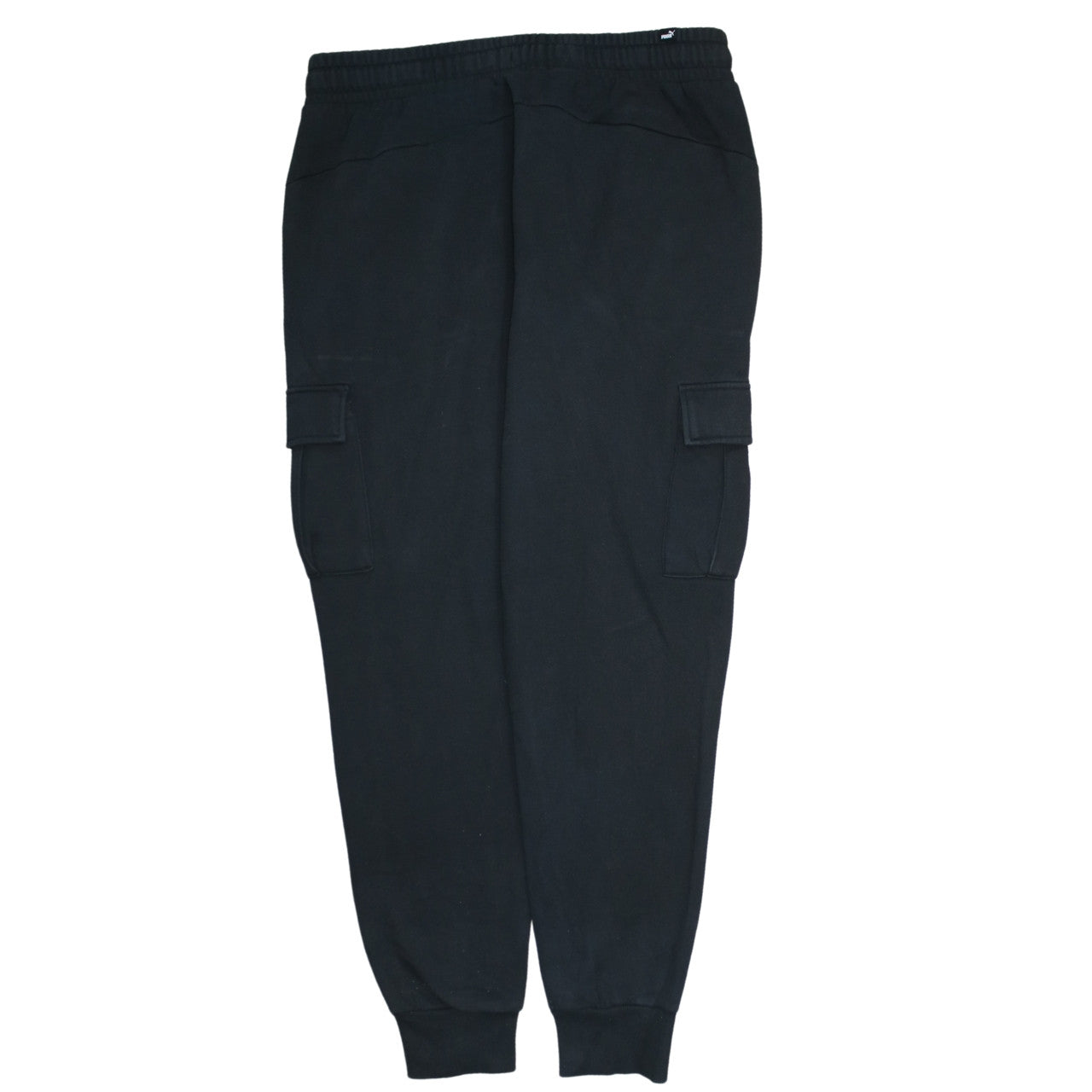 Puma Men's Black Cargo Jogger Trousers L Regular Fit