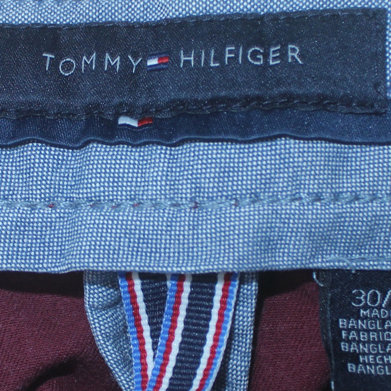 Tommy Hilfiger Men's Red Slim Chino Trousers Size 30R
