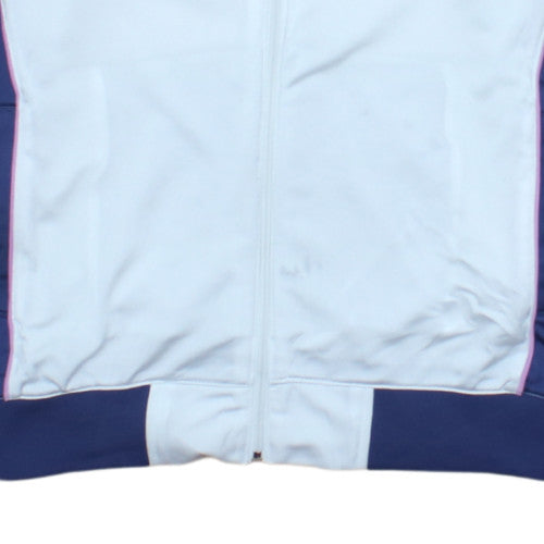 Champion Women White & Blue Full Zip Heritage Fit Sweatshirt M
