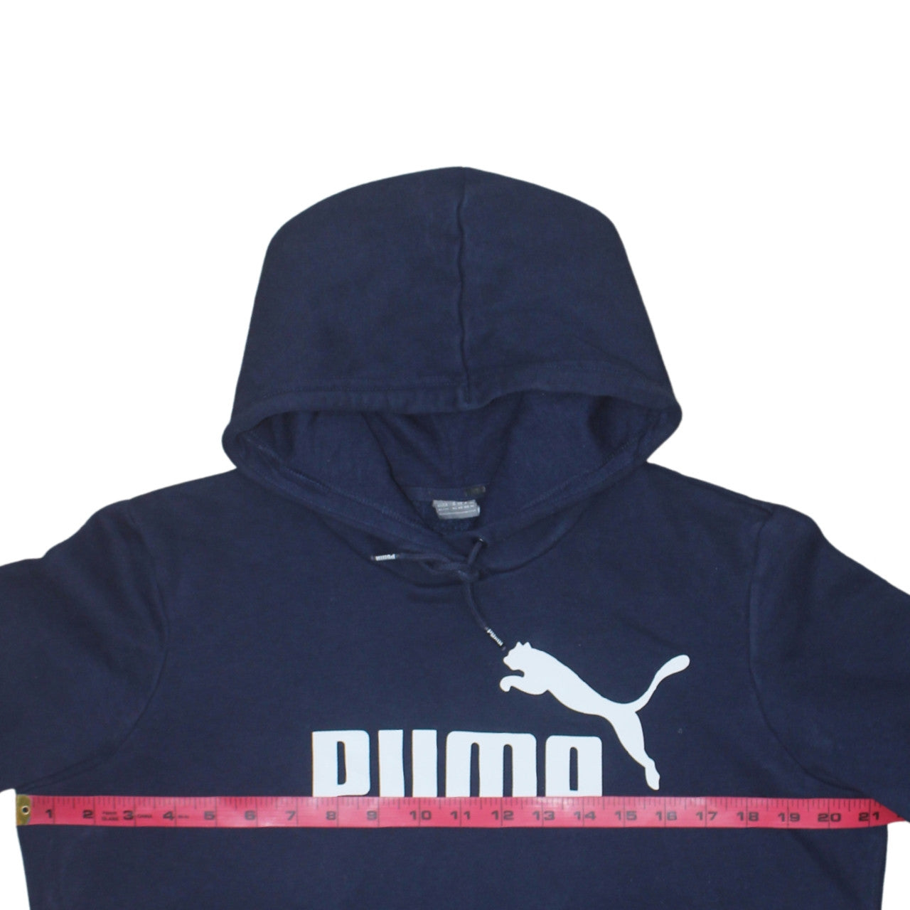 Puma Boys Navy Blue Pullover Hoodie XL Hooded Sweatshirt Logo Print