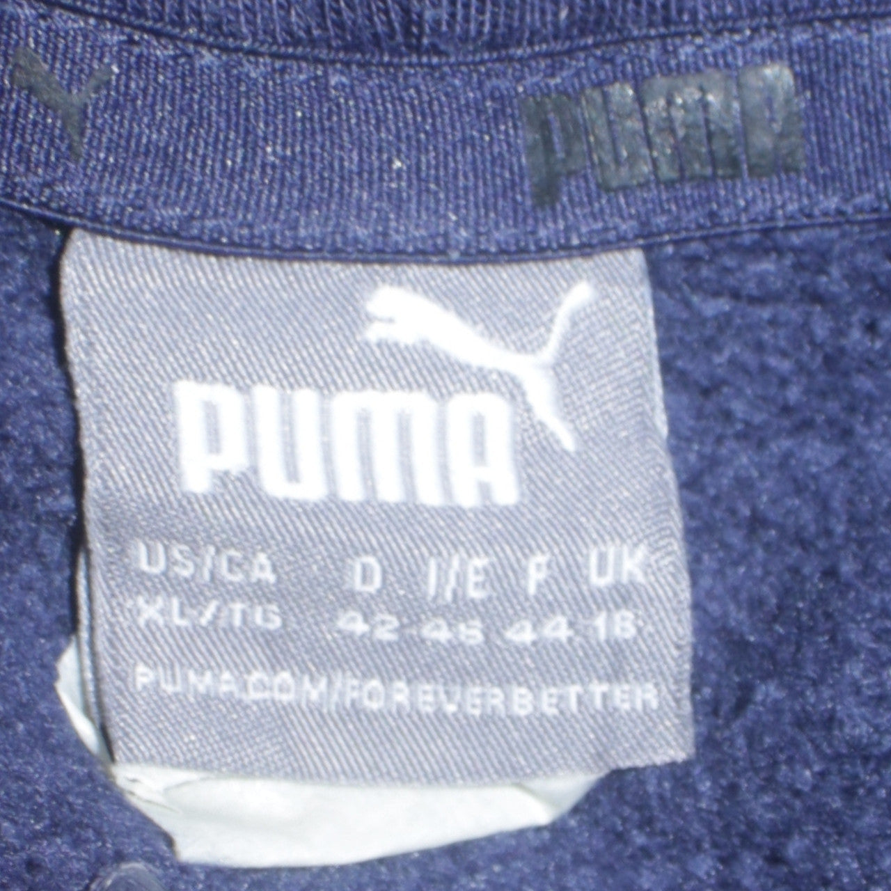 Puma Boys Navy Blue Pullover Hoodie XL Hooded Sweatshirt Logo Print