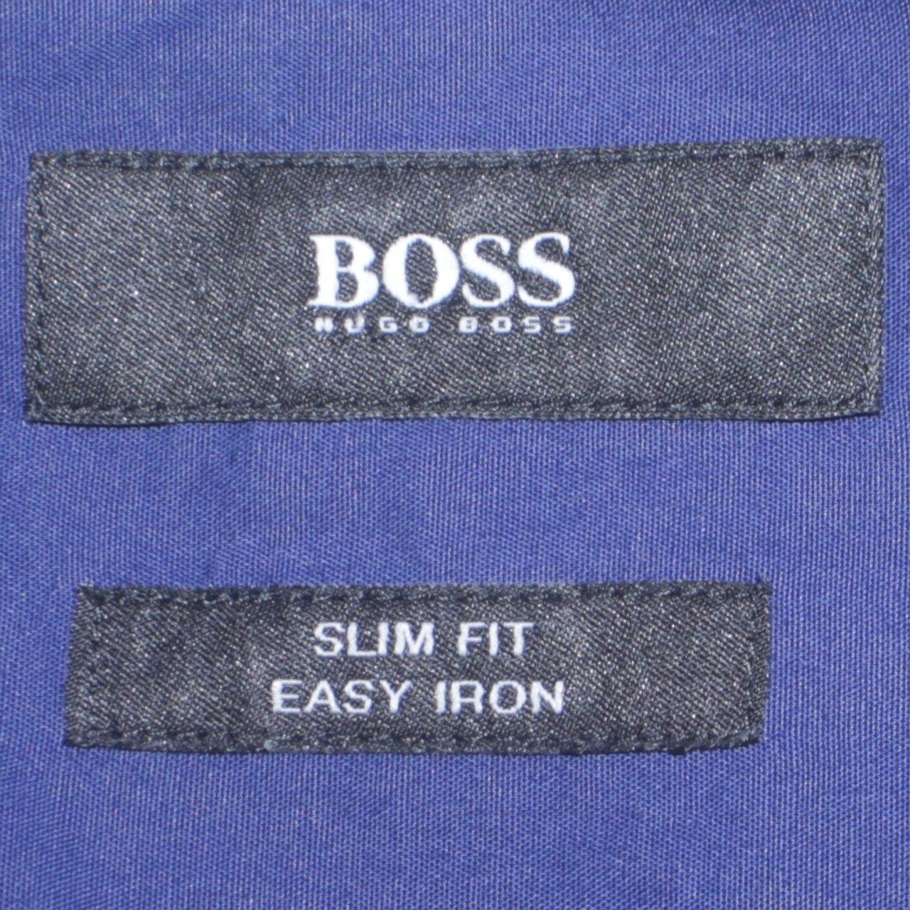 Hugo Boss Men’s Blue Slim Fit Easy Iron Long Sleeve Shirt Size 15