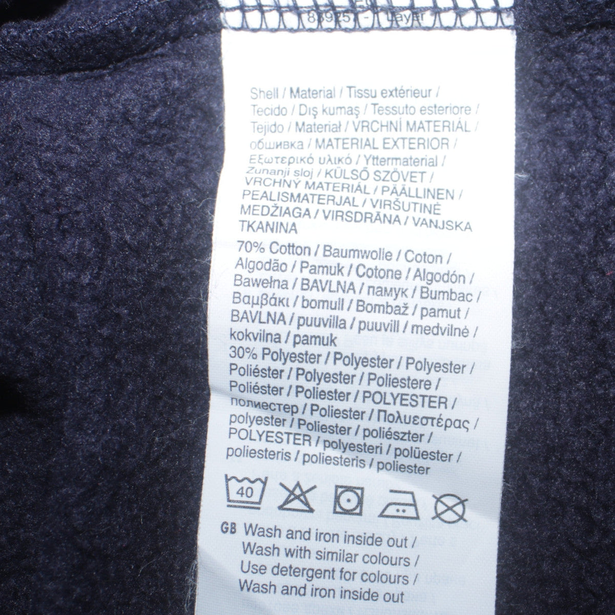 Puma Boys Navy Blue Pullover Hoodie Size 14 Years Cotton Blend Sportswear