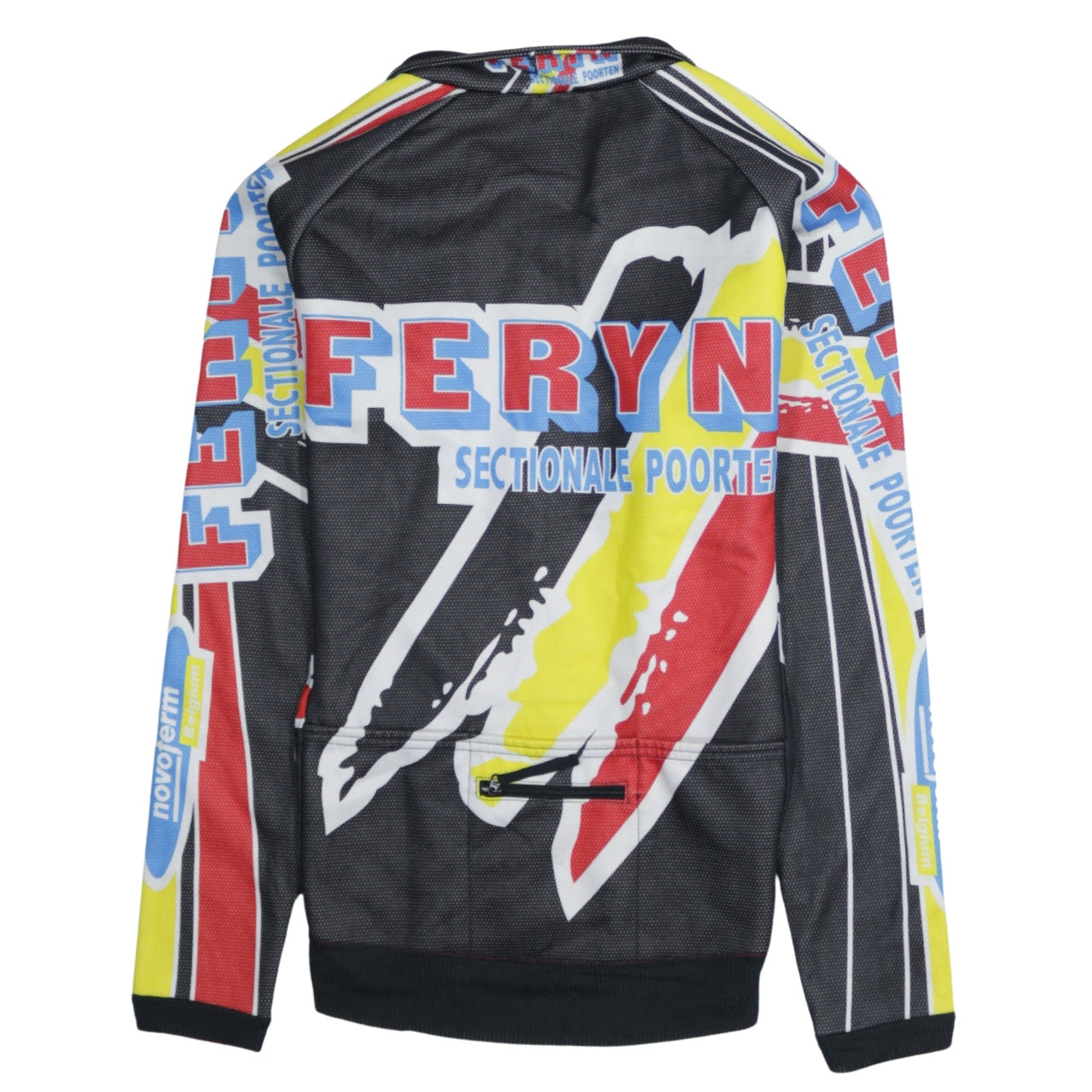 FERYN Men's Multicoloured Full Zip Cycling Sweatshirt Size L