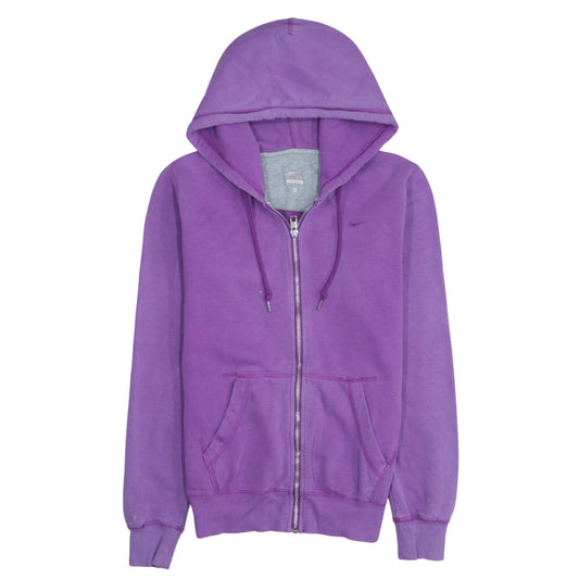 Nike Womens Purple Full Zip Hoodie Size M Relaxed Fit Sweatshirt
