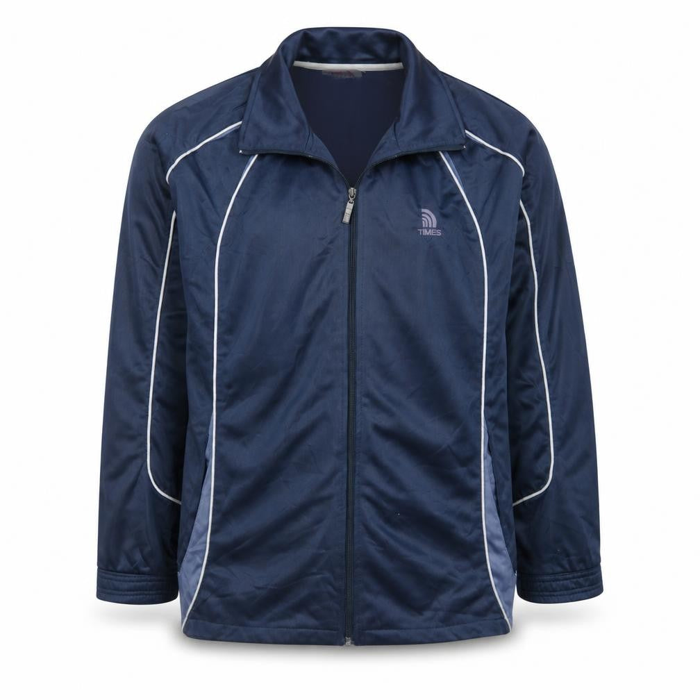 Times Sport Men's Blue Full Zip Lightweight Jacket L