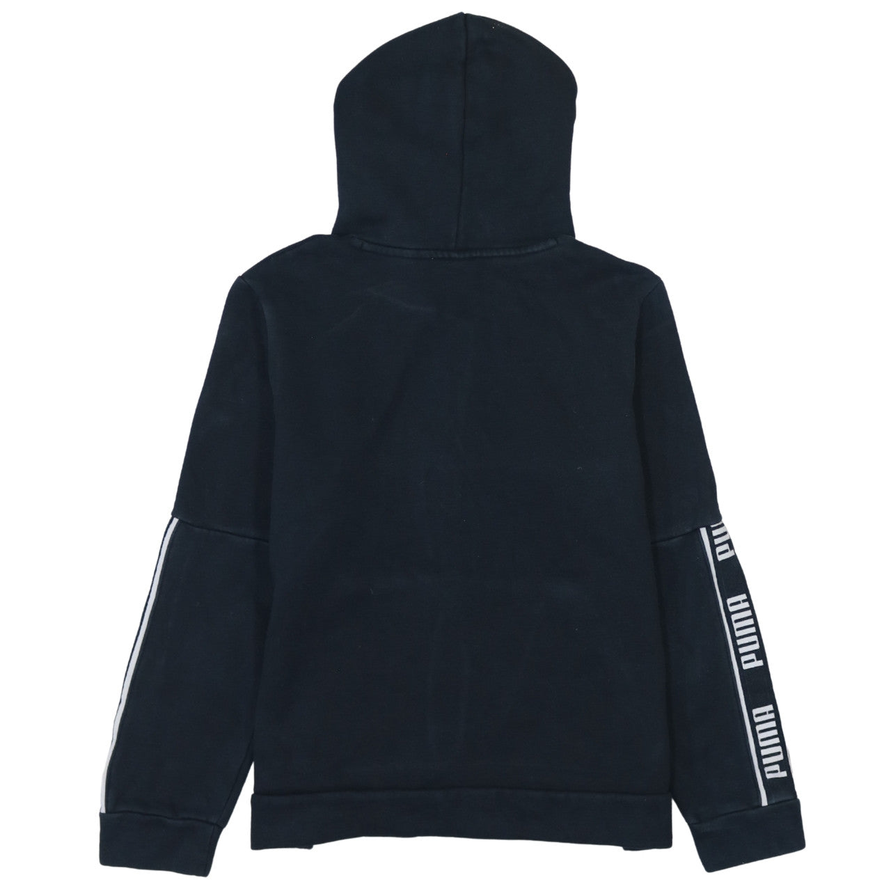 Puma Boys Black Pullover Hoodie L Logo Fleece Sportswear
