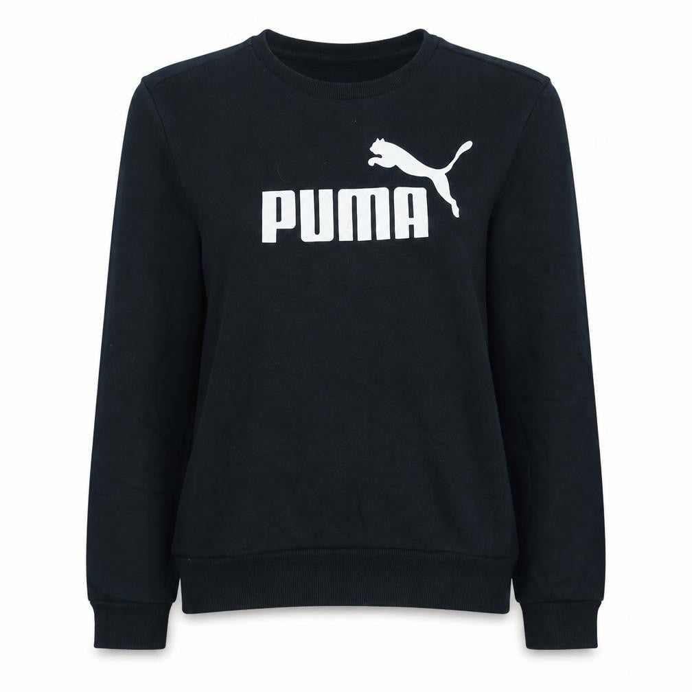 Puma Women's Black Crew Neck Pullover Sweatshirt Size M