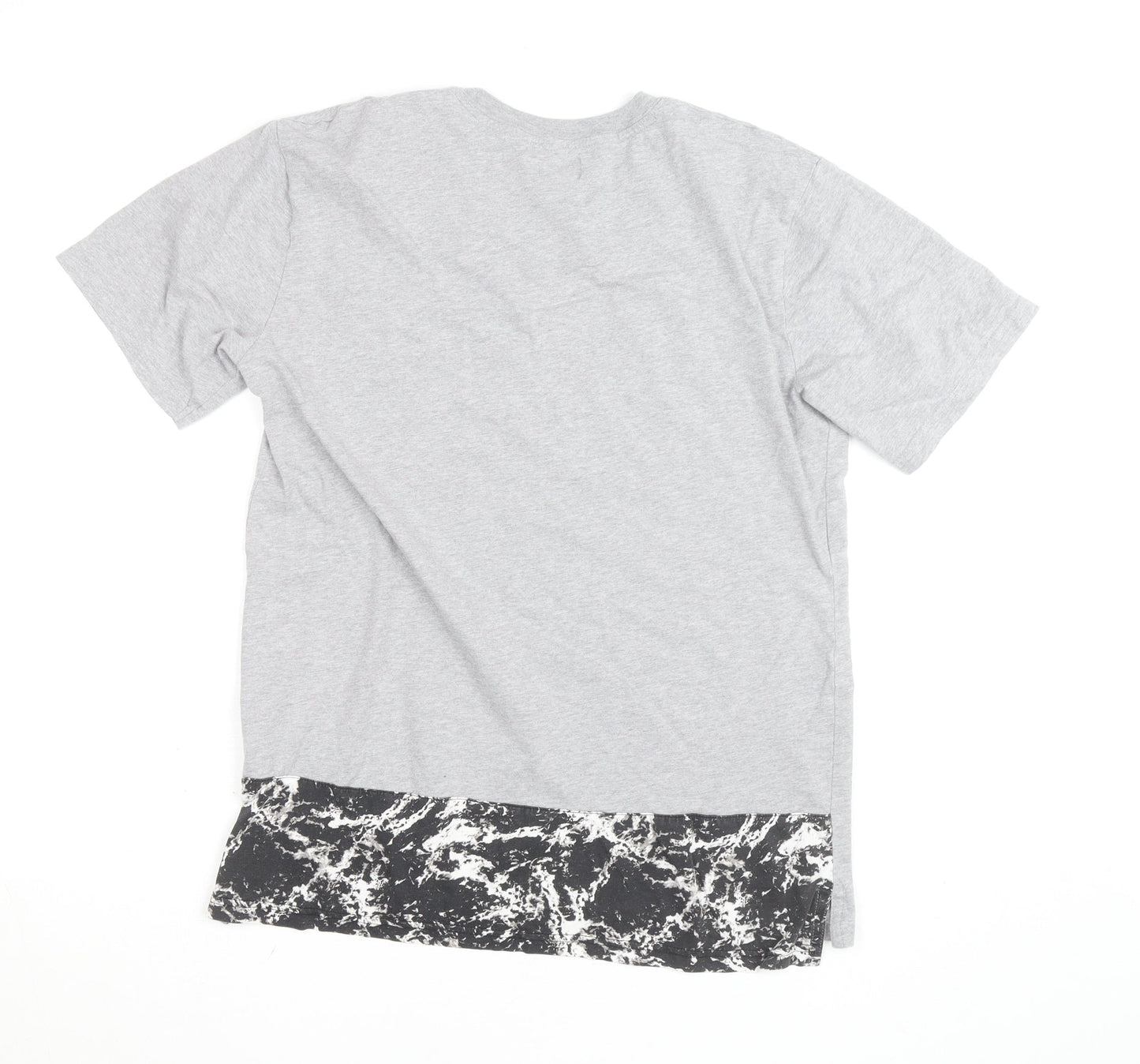 DC Shoes Men's Grey Crew Neck Short Sleeve T-Shirt L