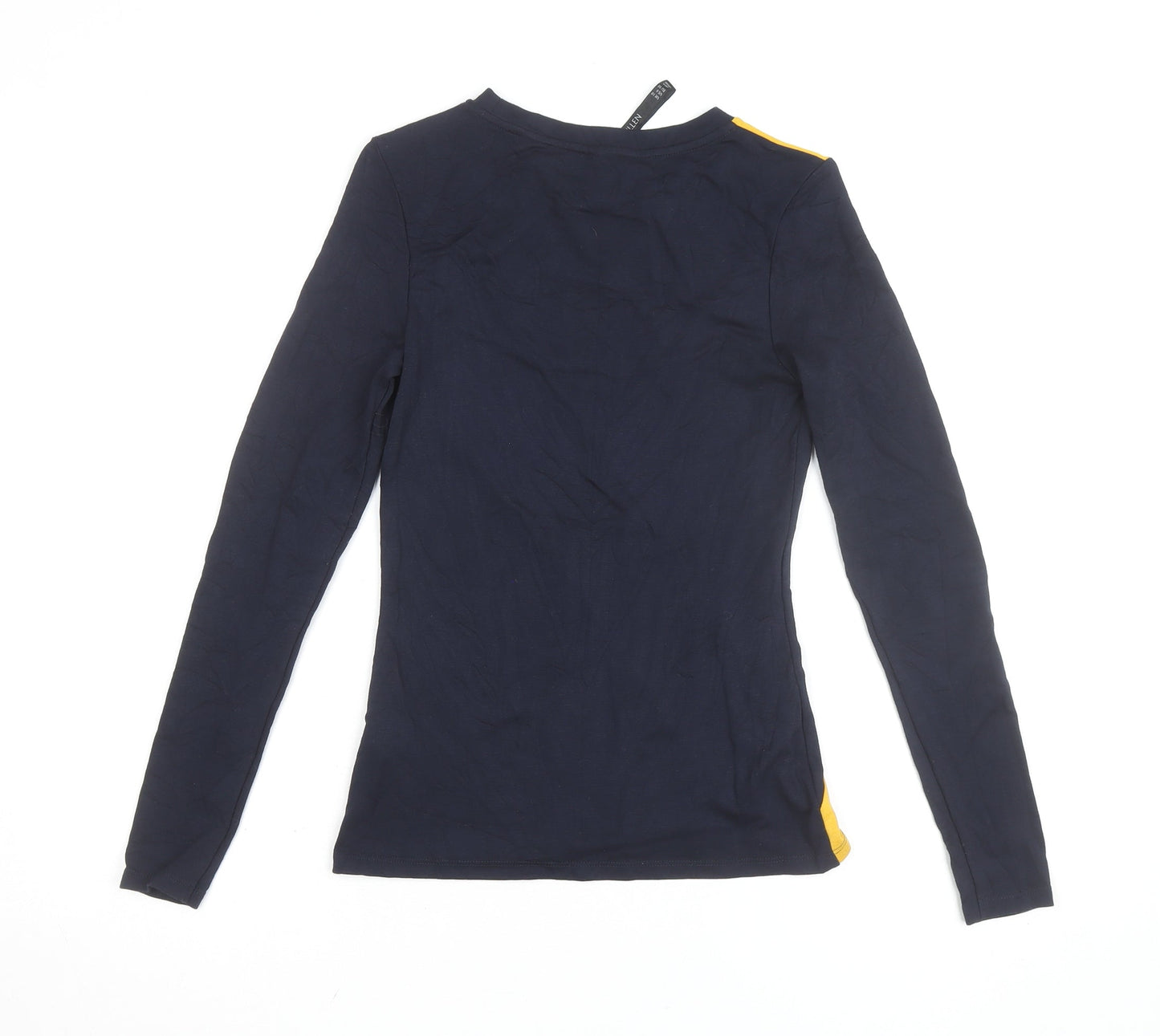Karen Millen Women’s Multicoloured Long Sleeve Colourblock T-Shirt Size 10