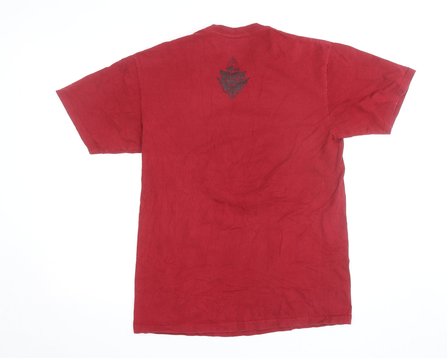 Unit Hundred Men's Red XL Throne of Glory Graphic Cotton T-Shirt