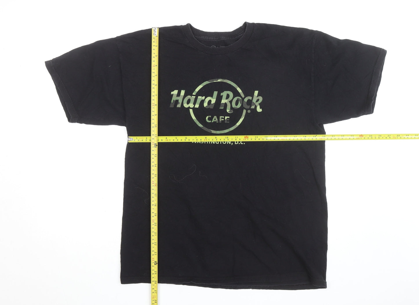 Hard Rock Cafe Washington D.C. Black Cotton Men's Large T-Shirt
