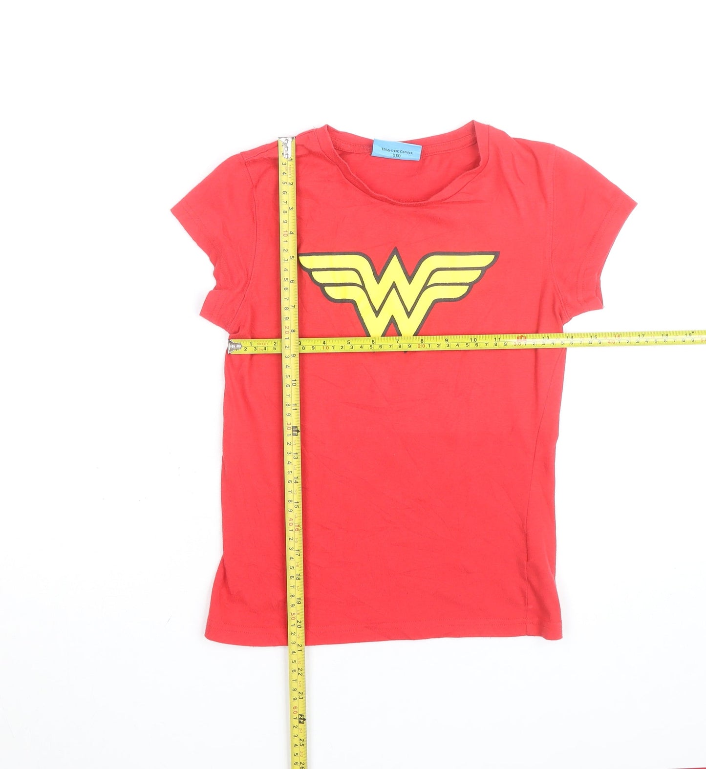 DC Comics Wonder Woman Red Women's Size 8 Short Sleeve T-Shirt