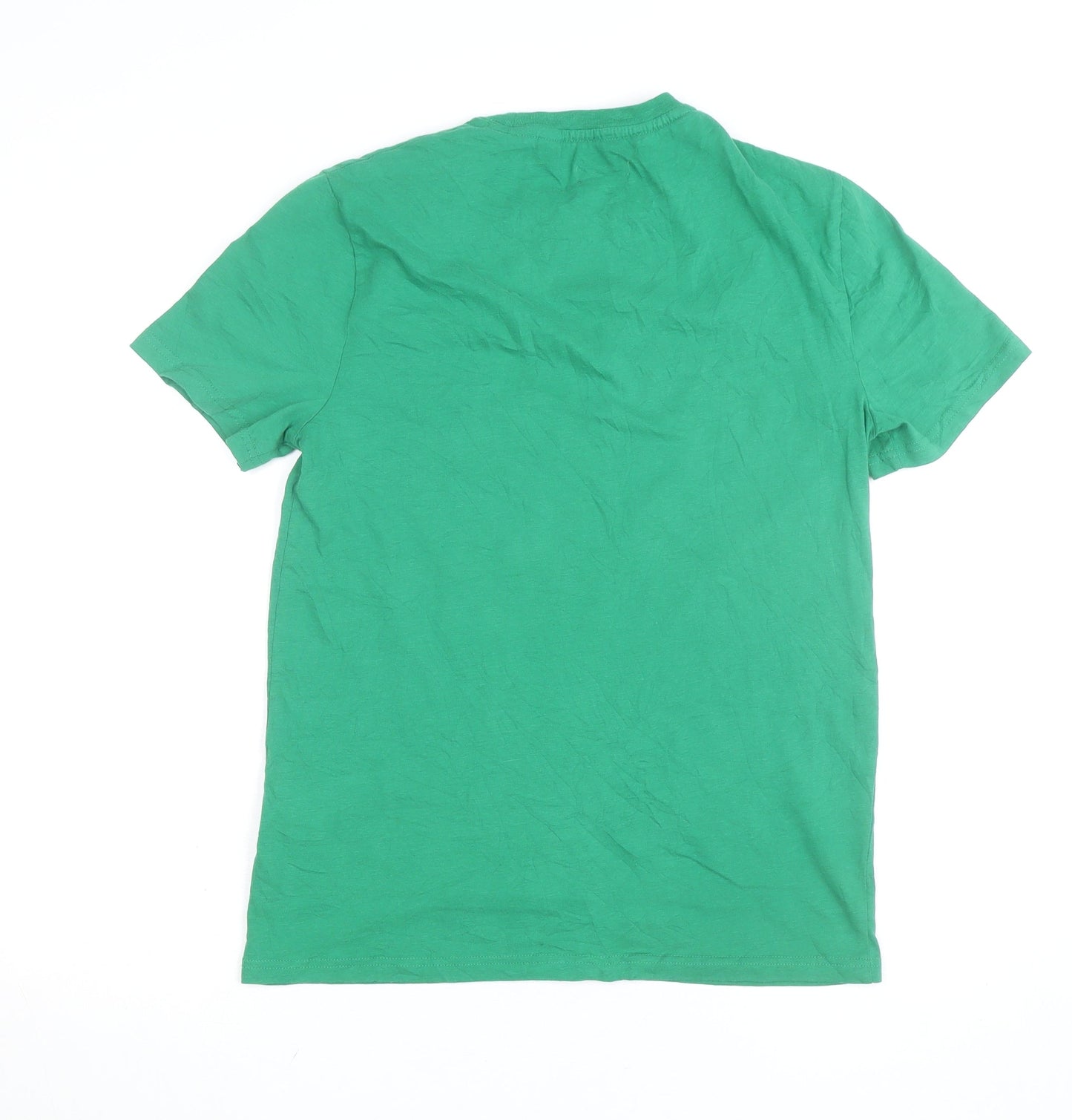 Superdry Men's Green Short Sleeve Crew Neck Cotton T-Shirt M