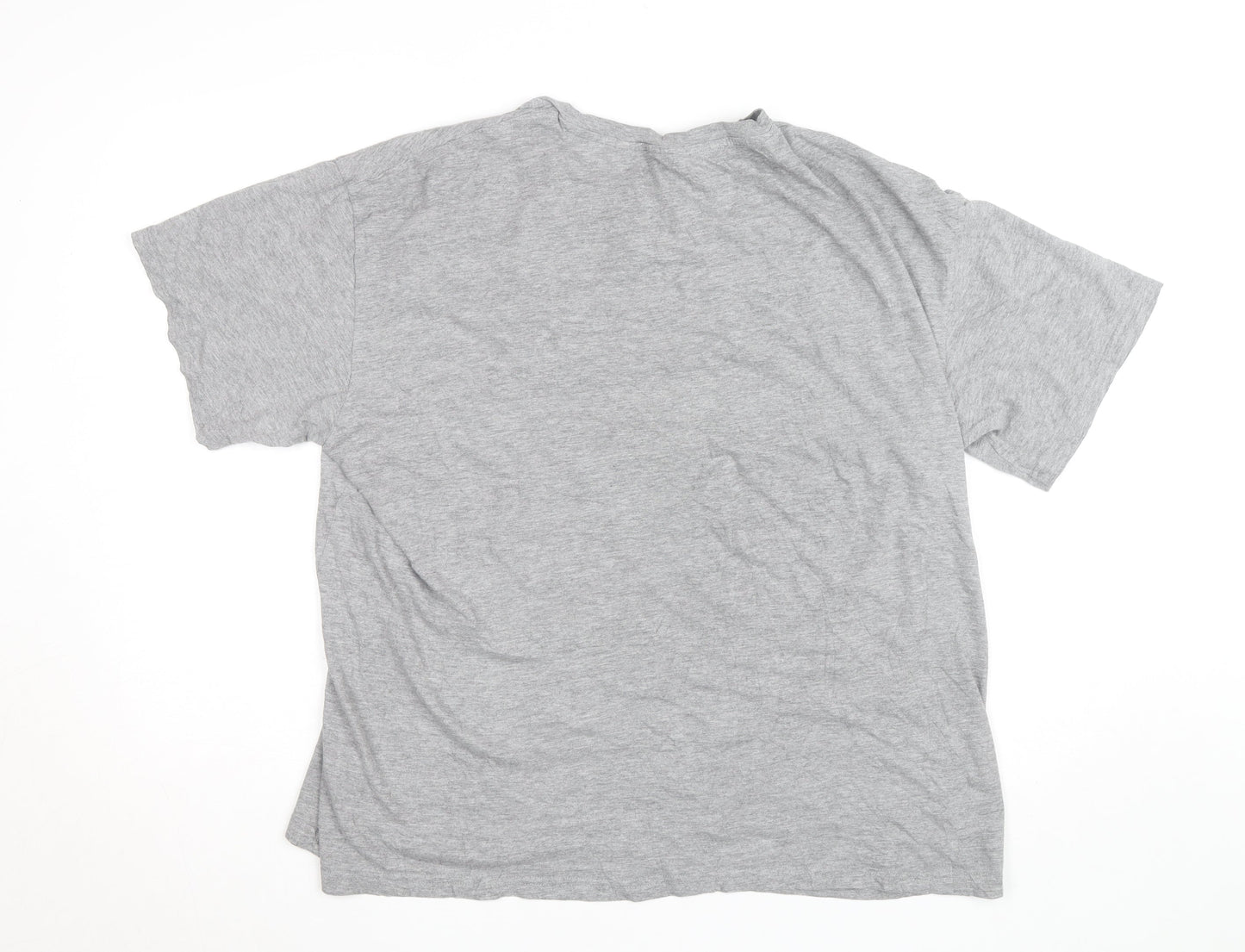 Cheap Monday Men's Grey Skull Logo Crew Neck Cotton T-Shirt M