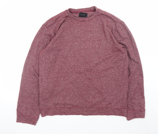 Reserved Men’s Red Long Sleeve Crew Neck Cotton Blend XL T-Shirt