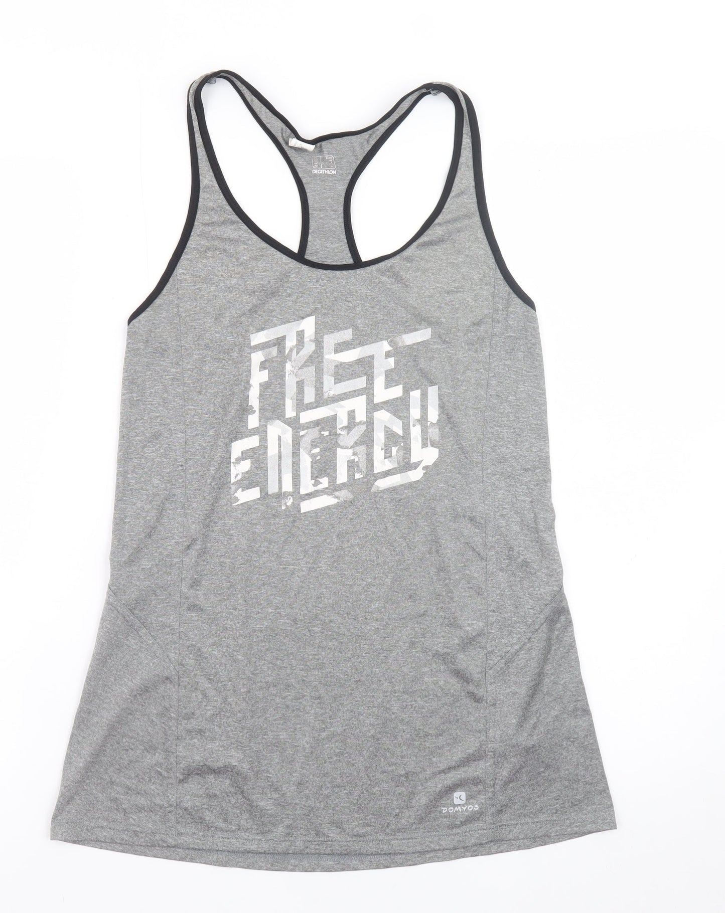 Decathlon Men’s Grey Sleeveless Free Energy Sports T-Shirt S