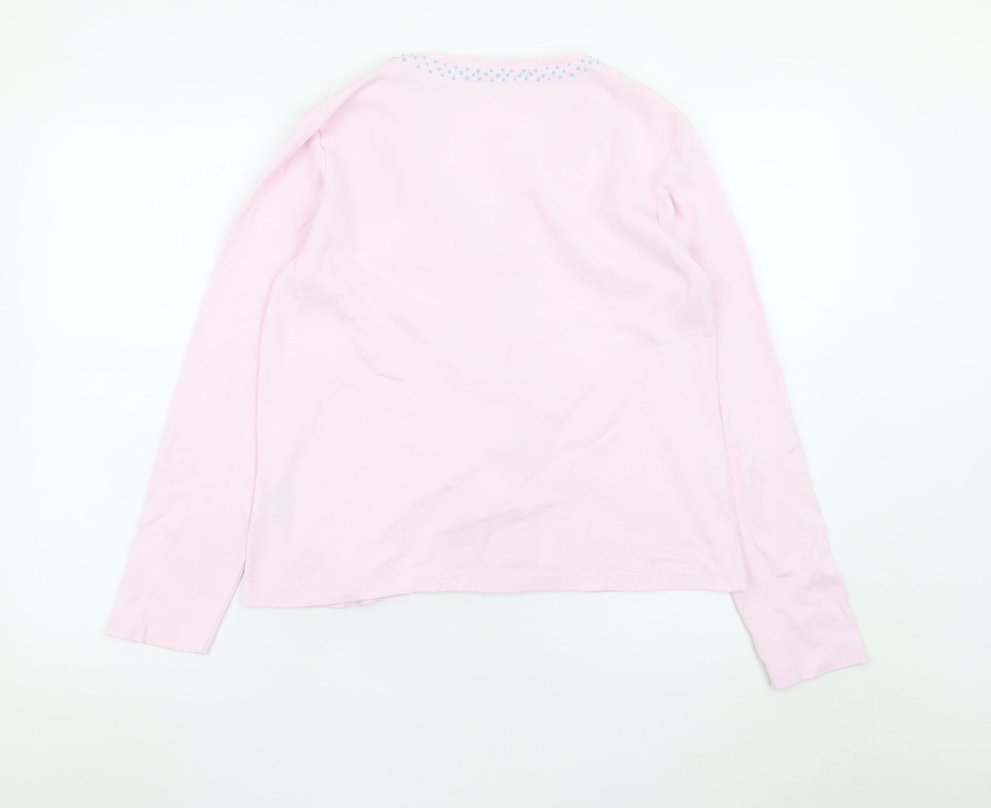 Boden Women Pink Cotton Button-Up Long Sleeve Top L