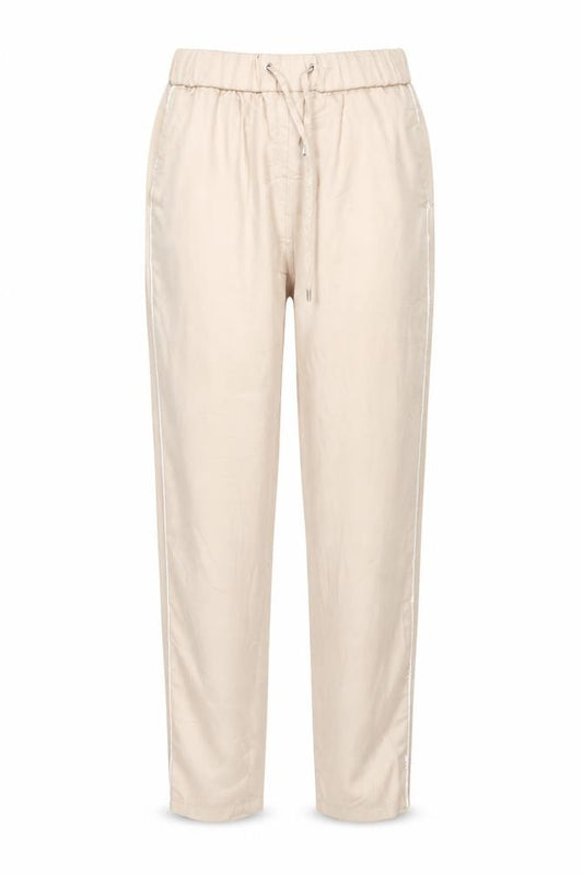 Manière De Voir Women's Beige Jogger Trousers Size 10 Polyester