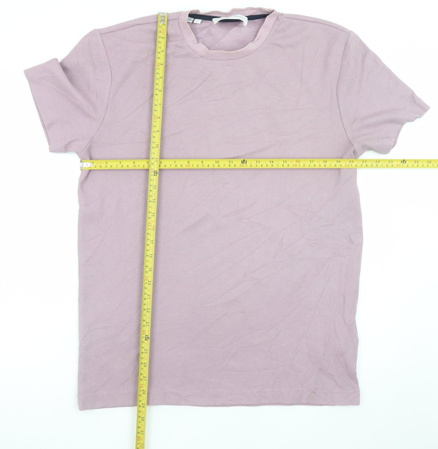 SELECTED HOMME Men's Purple Short Sleeve Crew Neck T-Shirt Size S