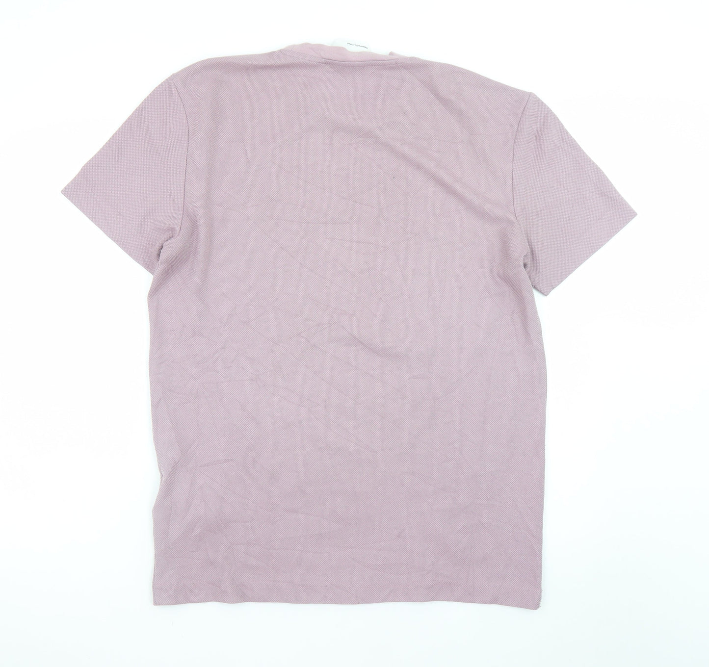 SELECTED HOMME Men's Purple Short Sleeve Crew Neck T-Shirt Size S
