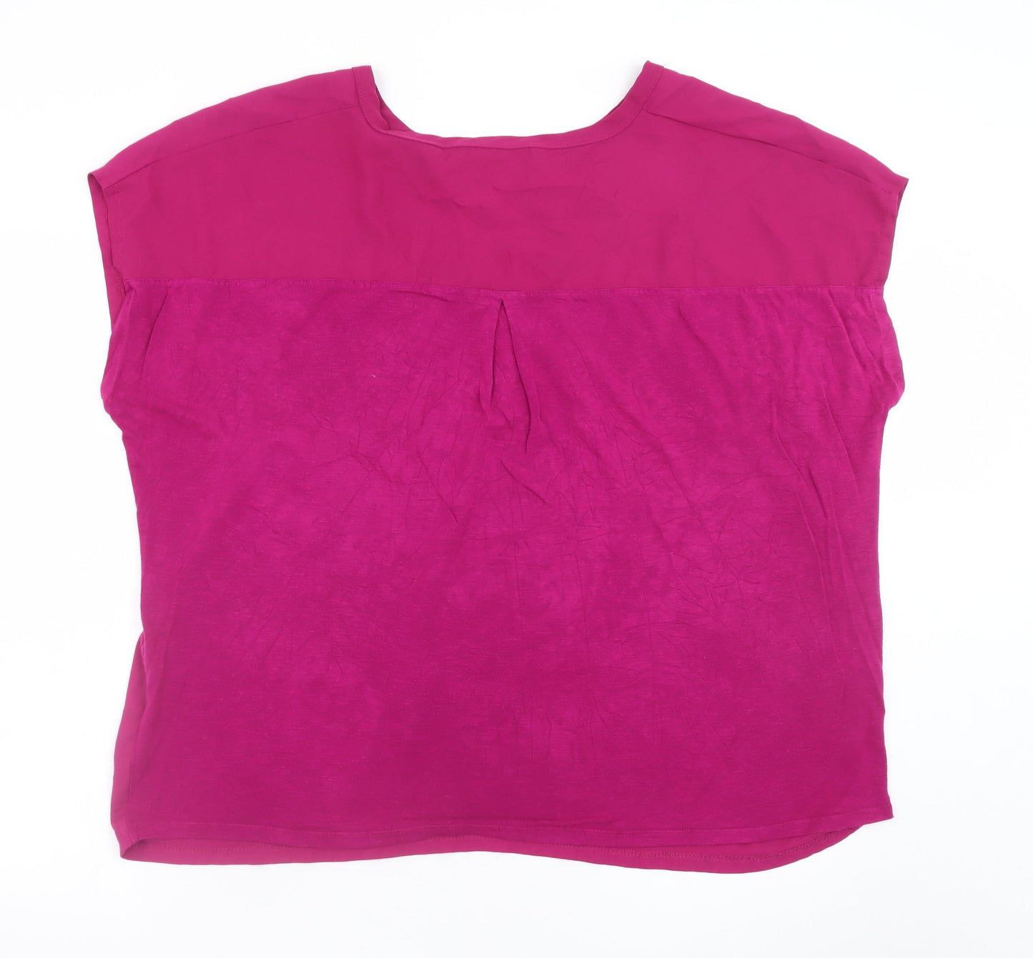 Bonmarché Women’s Pink Sleeveless V-Neck Blouse Size 22