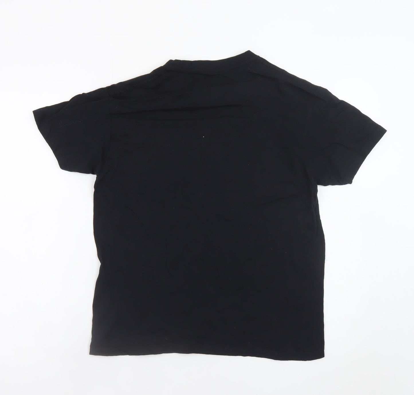 UFC Women's Black Short Sleeve T-Shirt Size S Cotton Sports Top