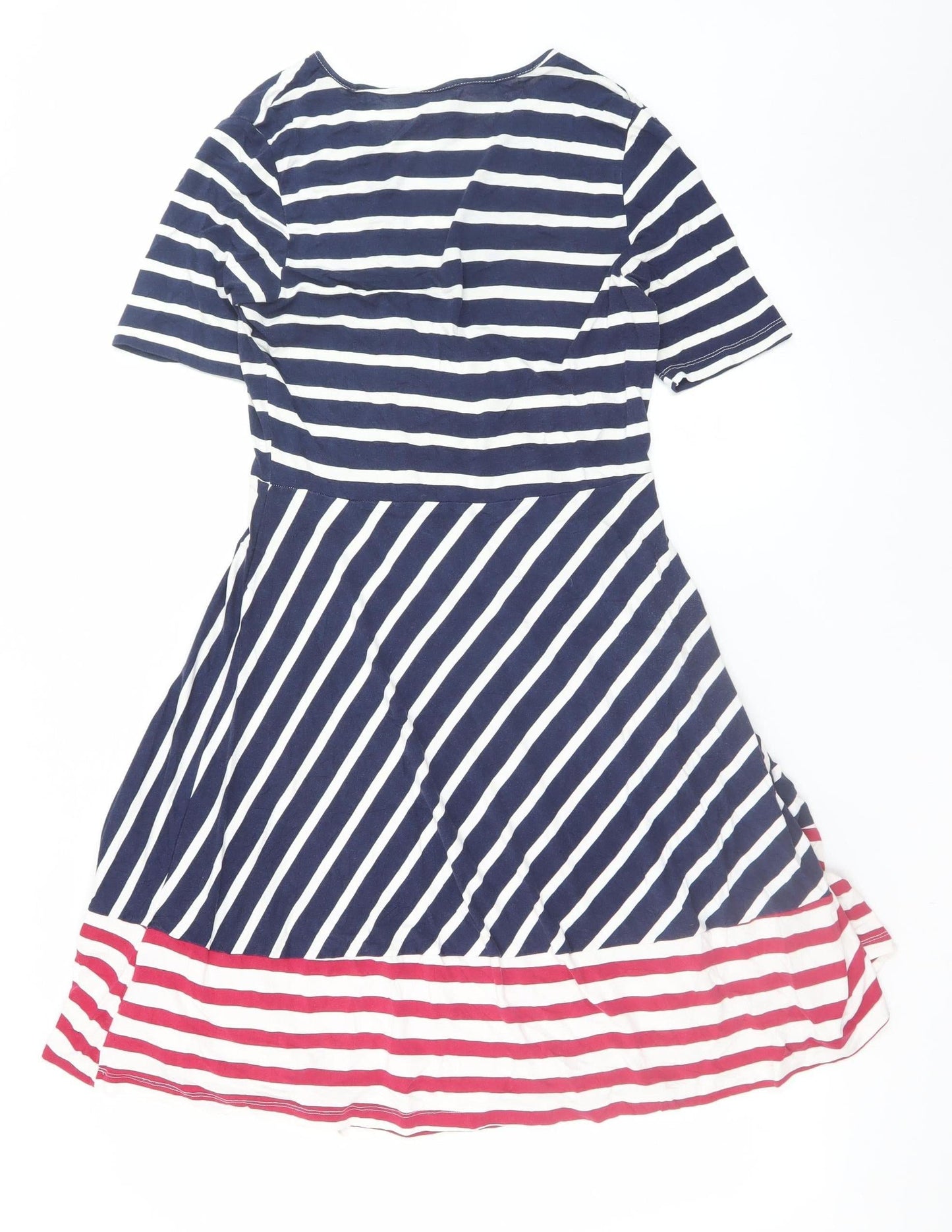 ASOS Women’s Multicoloured Stripe Wrap Dress Size 12