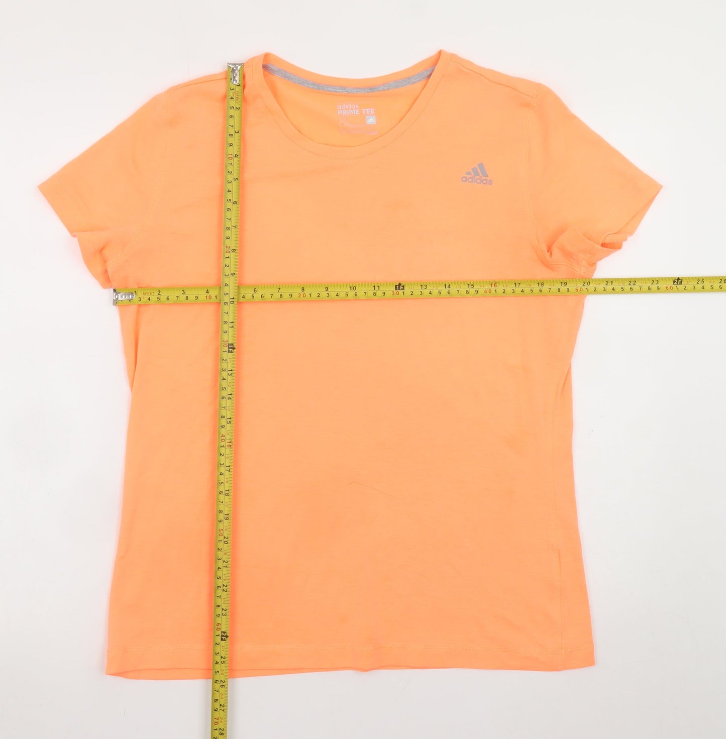 Adidas Men's Orange XL Climalite Prime Tee T-Shirt