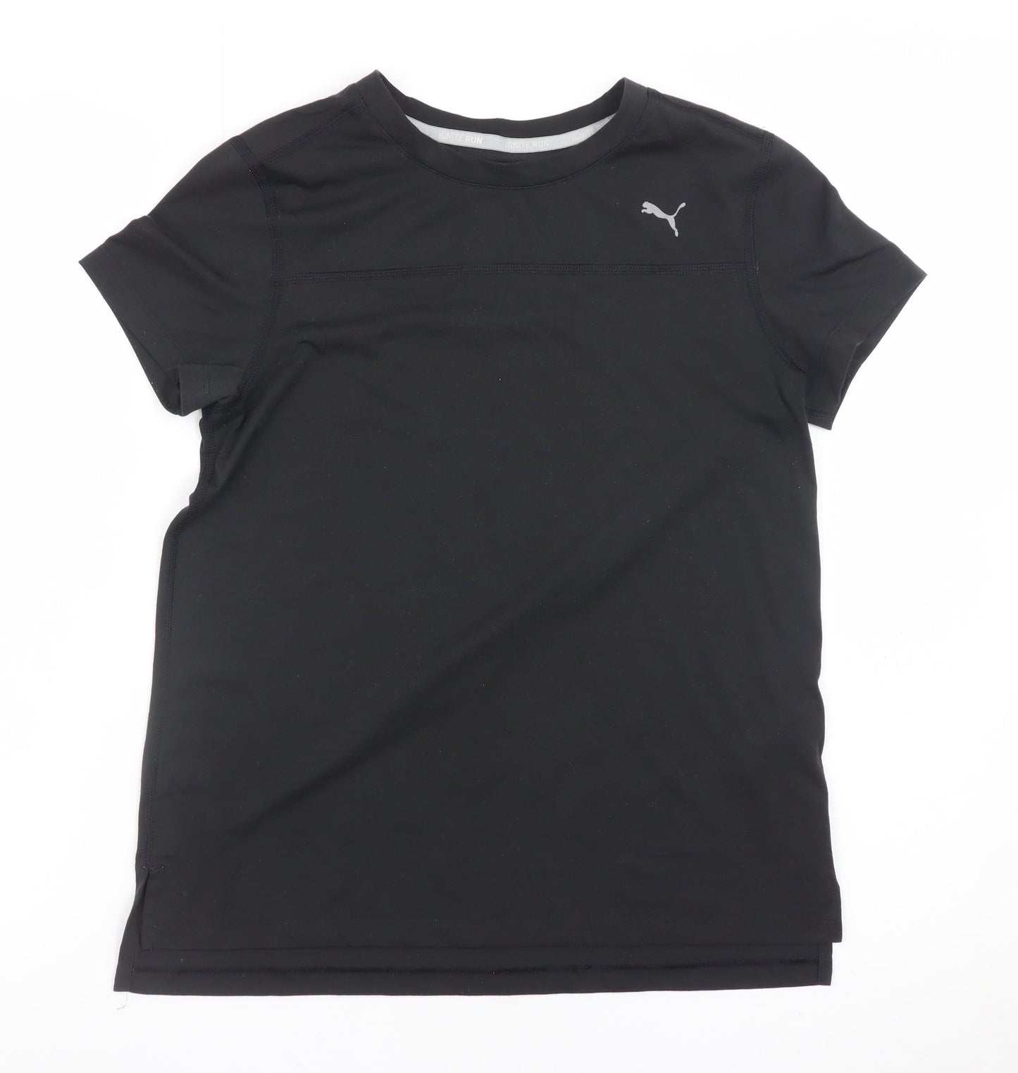 Puma Mens Black Drycell Athletic Fit Short Sleeve T-Shirt Size L