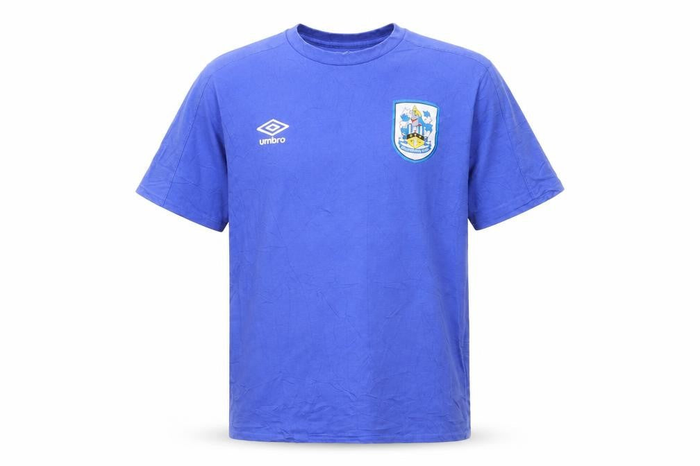 Umbro Men's Blue Huddersfield Town Short Sleeve T-Shirt Size M