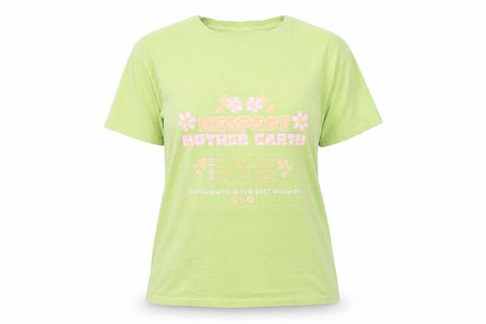 Vintage Supply Women’s Green 100% Cotton Graphic T-Shirt Size S