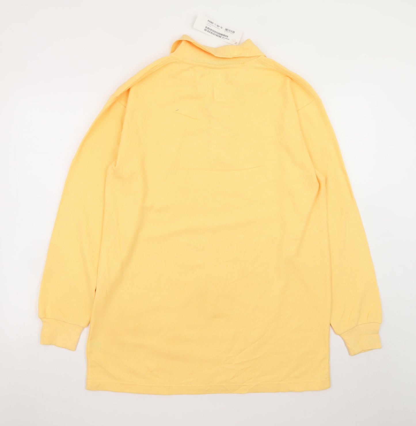 Lacoste Men’s Yellow Long Sleeve Polo Shirt 3XL Cotton Casual