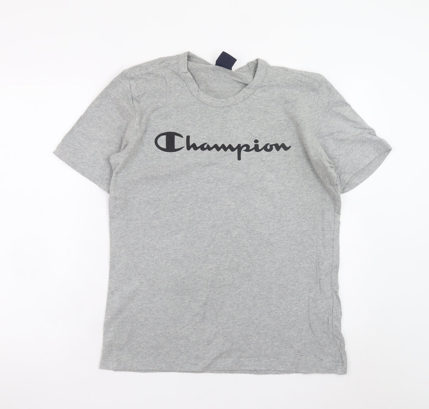 Champion Men's Grey Crew Neck Short Sleeve T-Shirt Size S