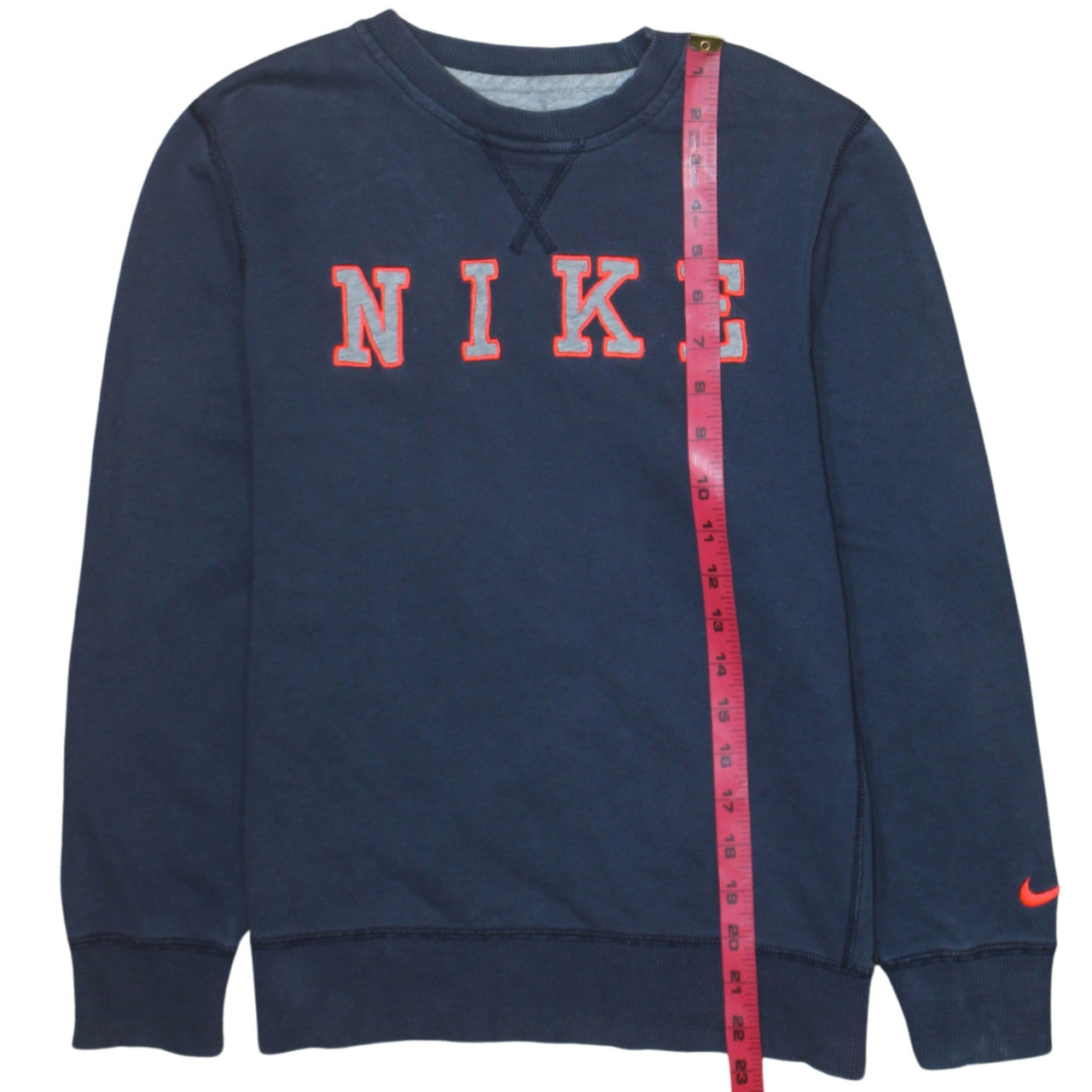 Nike Boys Navy Blue Crew Neck Pullover Sweatshirt 12-13 Years Cotton Blend